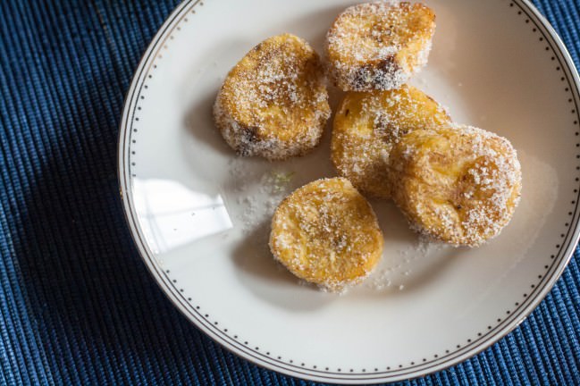 sweet and salty plantains with lime