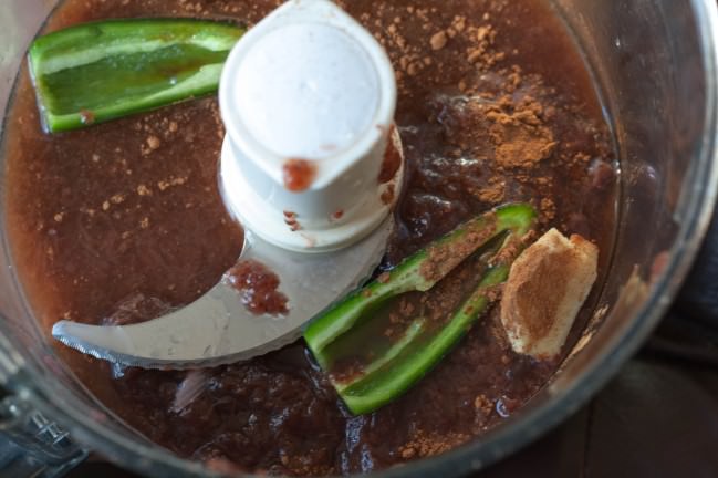 Baked Ham with Sweet and Spicy Jalapeno Glaze making glaze