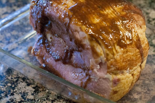 Baked Ham with Sweet and Spicy Jalapeno Glazed