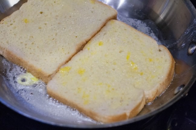 Monte Cristo frying french toast