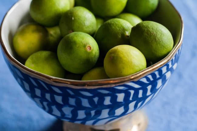 Key Lime Pie bowl of key limes