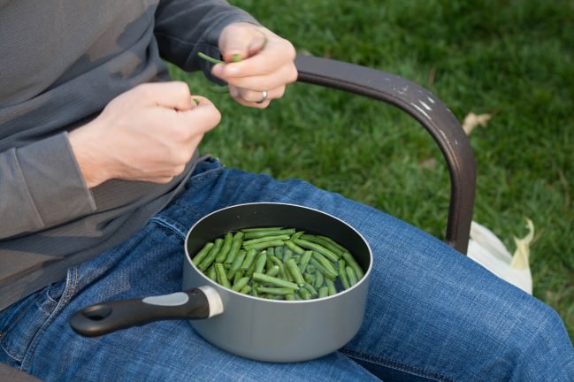 Snappy Green Salad beyond leafy greens snapping beans