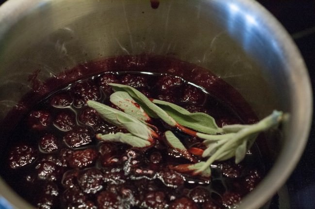 Blackberry Sage Refrigerator Jam add sage