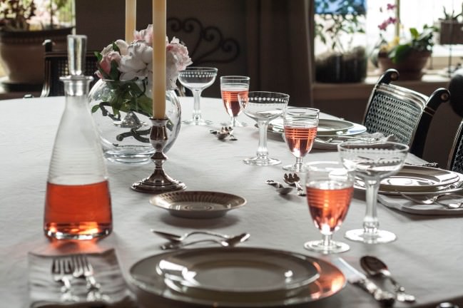 Peony Season Table Setting