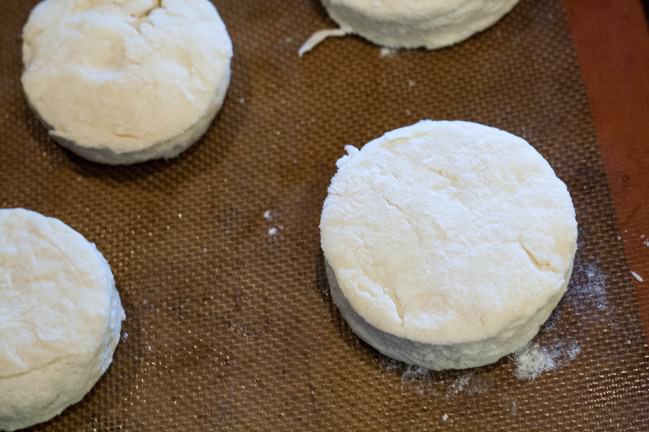 flaky buttery food processor buttermilk biscuits stamped out