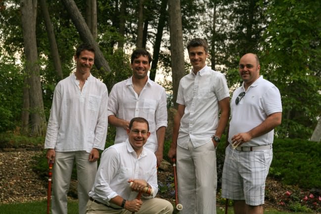 Croquet Party Portraits the men