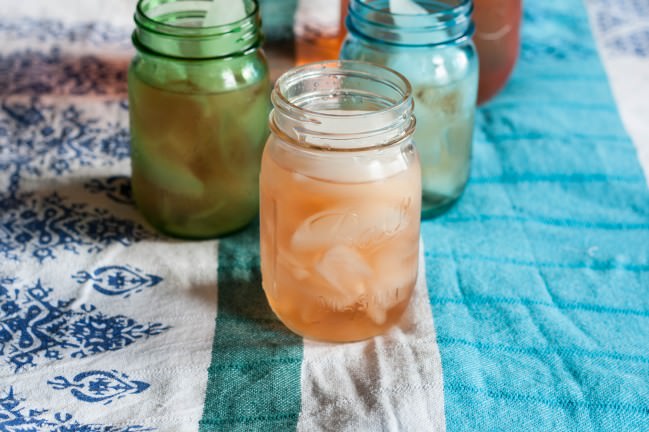 Sumac Lemonade in Ball jars
