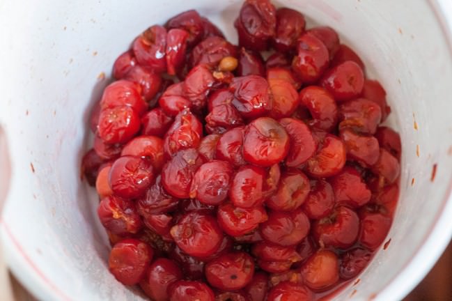 Chocolate Cherry Almond Cake drained pitted sour cherries