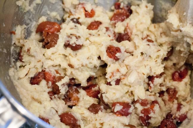 Cherry Almond Gluten Free Muffins batter