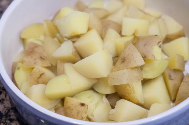 Pesto Potatoes with Soft-Boiled Eggs boiled potatoes