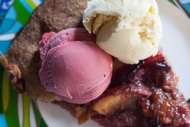 Stone Fruit Crostada with Rye Almond Crust