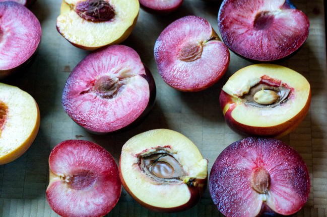 Stone Fruit Crostada with Rye Almond Crust peaches and plums