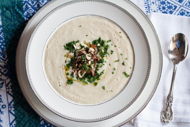 Canlis Parsnip Soup Hazelnut Gremolata