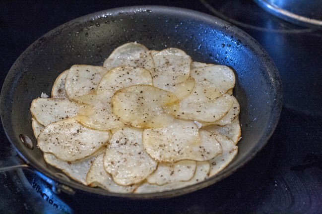 brunch with cedar kitchenette smoked salmon on potato pancake seasoned potato slices