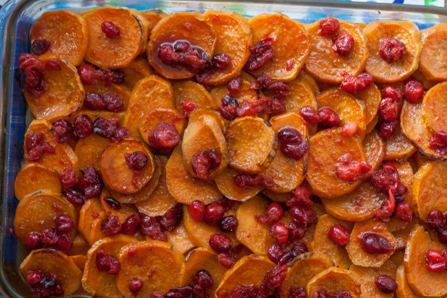 Sweet Potatoes Cranberry Glaze for Thanksgiving