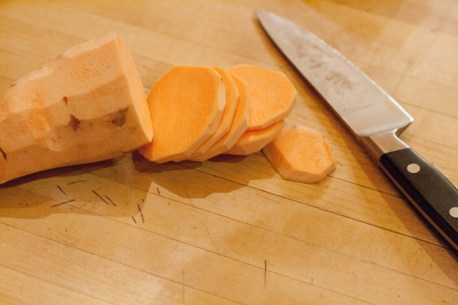 Sweet Potatoes Cranberry Glaze sliced sweet potatoes