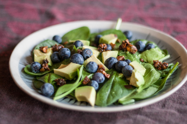 Crunchy Blueberry Avocado Salad