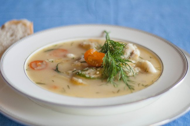 Monkfish Stew with Potatoes and Dill