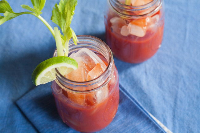 Bloody Mary Bar on ice