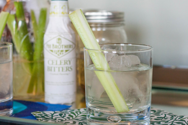 Celery Aquavit spritzer