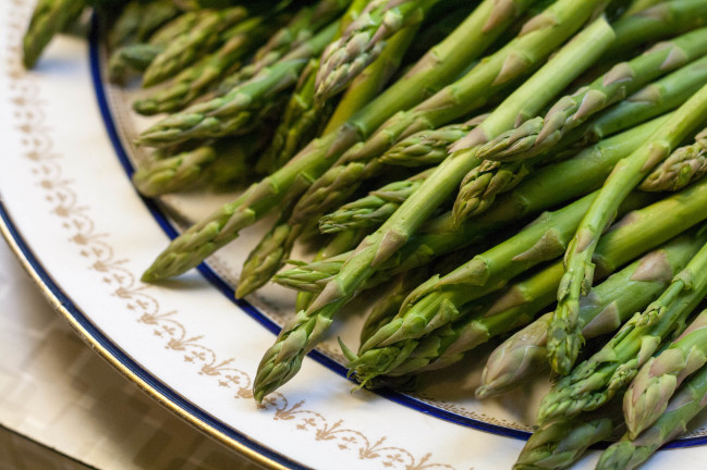 Grilled Asparagus ready for grill