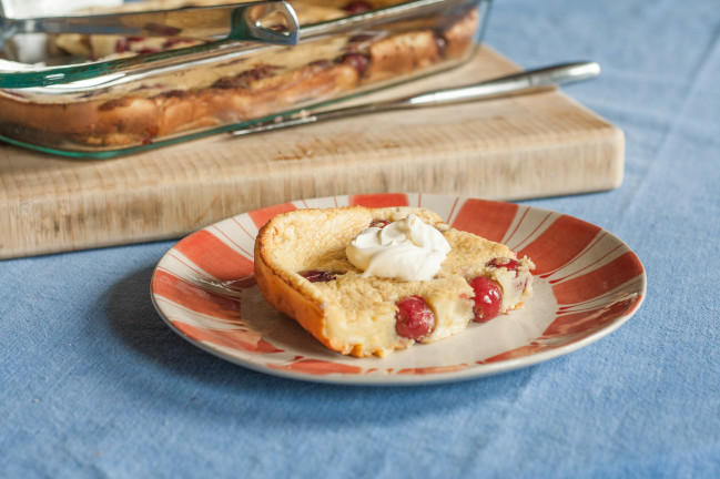 Baked German Cherry Almond Pancakes