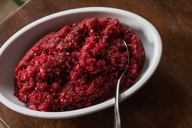 Lingonberry Elderflower Cranberry Relish