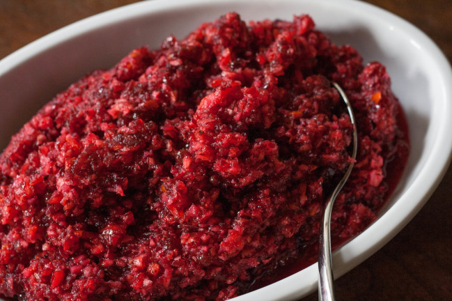 Lingonberry Elderflower Cranberry Relish for Thanksgiving