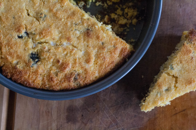 Fig Sage Cotija Cornbread half