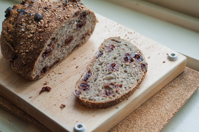 Ramp Butter Duck Breast Tartine buckwheat cherry bread