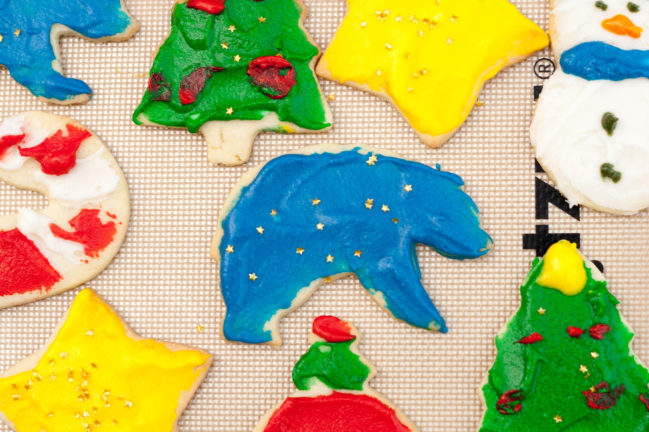 Old School Sugar Cookies with Almond Icing polar bear